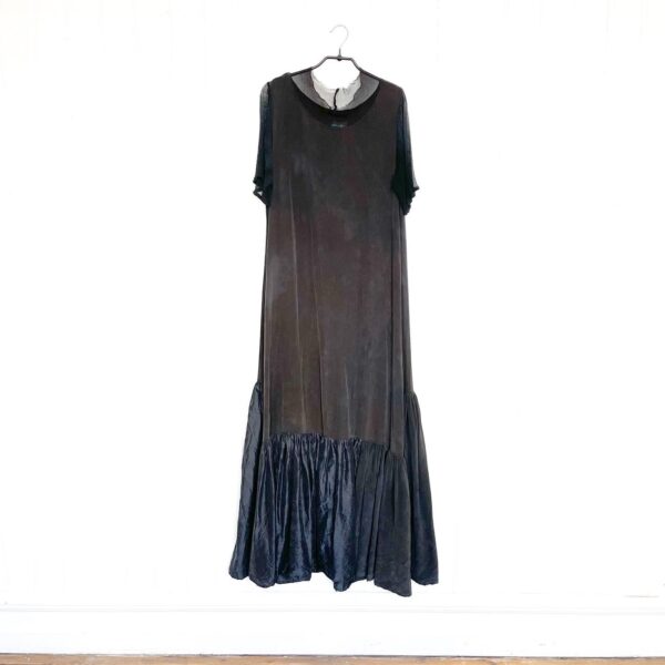 Hand dyed silk dress