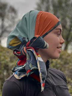 Silk scarf or turban